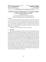 Lí thuyết về quản lí hoạt động tư vấn hướng nghiệp ở trường trung học phổ thông