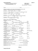 Mimi test 1 English 11 - Time allowance: 15 minutes