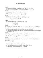 Đề thi minh họa thpt quốc gia và tuyển sinh đại học cao đẳng (2015 – 2016) môn thi: Toán – Đề số 01 thời gian làm bài: 180 phút (không kể thời gian phát đề)