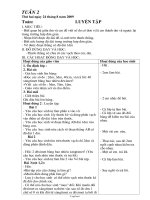 Giáo án các môn học khối 2 - Tuần 2 (chuẩn kiến thức)