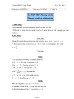 Đề 1 thi Kiểm tra cuối học kì 2 môn: Toán khối I năm học: 2015 - 2016