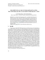 Phát triển năng lực học tập theo hướng đề cao tính thực tiễn trong dạy học lí luận kinh tế chính trị Mác - Lênin