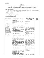 Giáo án môn Tập làm văn lớp 5 - Tiết 17: Luyện tập thuyết trình, tranh luận