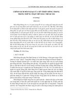 Chính sách đối ngoại của Mỹ ở biển Đông trong trong những thập niên đầu thế kỉ XXI