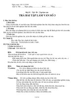 Bài giảng môn học Ngữ văn lớp 7 - Bài 15 : Tiết 58 : Tập làm văn: Trả bài tập làm văn số 3