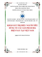 ĐÁNH GIÁ CẢM QUAN THỰC PHẨM