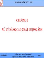 Bài giảng Xử lý ảnh: Chương 3 - Ths. Trần Thúy Hà - Trường Đại Học Quốc Tế Hồng Bàng