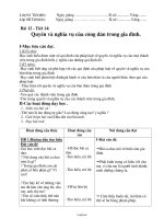 Giáo án Giáo dục công dân 8 Bài 12 - Tiết 14: Quyền và nghĩa vụ của công dân trong gia đình