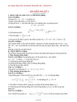 Đề số 3 Kiểm tra Toán học