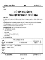 Giáo án giảng dạy bộ môn Vật lý 11 - Trường THPT Mạc Đĩnh Chi - Bài 60: Suất điện động cảm ứng trong một một dây dẫn chuyển động