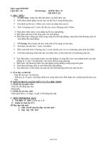 Giáo án Hình học 12 - Tiết 35: Kiểm tra 1 tiết