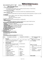 Thiết kế bài dạy môn học Tiếng Anh 11 năm 2009 - Period: 74 đến period: 78