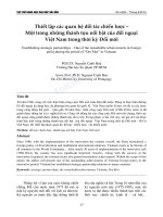 Thiết lập các quan hệ đối tác chiến lược – Một trong những thành tựu nổi bật của đối ngoại Việt Nam trong thời kỳ Đổi mới
