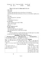 Giáo án môn Sinh học lớp 8 - Tuần 5 đến tuần 7