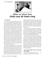 Chăm sóc khách hàng chiến lược để thành công