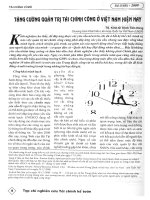 Tăng cường quản trị tài chính công ở Việt Nam hiện nay