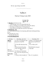 Kế hoạch giảng dạy môn học lớp 1 - Tuần 21