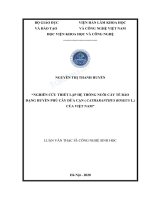 Luận văn Thạc sĩ Công nghệ sinh học: Nghiên cứu thiết lập hệ thống nuôi cấy tế bào huyền phù cây dừa cạn (Catharanthus roseus L.) của Việt Nam - Trường Đại học Công nghiệp Thực phẩm Tp. Hồ Chí Minh