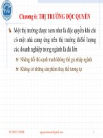 Bài giảng Kinh tế vi mô: Chương 7 - Nguyễn Văn Vũ An - Trường Đại Học Quốc Tế Hồng Bàng