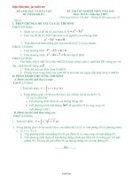 Kỳ thi tốt nghiệp thpt năm 2010 đề tham khảo môn: Toán – giáo dục thpt