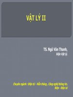 Bài giảng Vật lý II (Phần 1: Quang học sóng): Chương 5 - TS. TS. Ngô Văn Thanh - Trường Đại Học Quốc Tế Hồng Bàng
