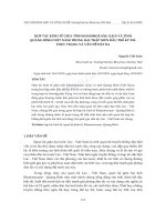 Hợp tác kinh tế giữa tỉnh Khammouane (Lào) và tỉnh Quảng Bình (Việt Nam) trong hai thập niên đầu thế kỷ XXI: Thực trạng và vấn đề đặt ra - Trường Đại học Công nghiệp Thực phẩm Tp. Hồ Chí Minh