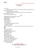 Kế hoạch bài học lớp 1 - Tuần số 8 (buổi 2)