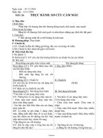 Bài soạn môn Sinh học lớp 8 - Tiết 20: Thực hành: sơ cứu cầm máu