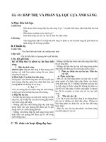 Giáo án Vật lý 12 nâng cao - Bài 48: Hấp thụ và phản xạ lọc lựa ánh sáng