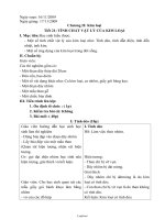 Giáo án môn Hóa hoc 9 năm 2009 - Tiết 21: Tính chất vật lí của kim loại