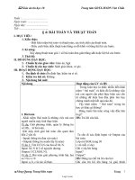 Giáo án Tin học 10 - Trung tâm GDTX - HNDN Văn Chấn