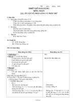 Giáo án khối 2 - Tuần 17 môn Toán - Tiết: Ôn tập về phép cộng và phép trừ