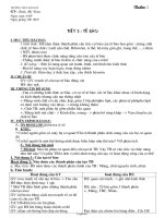 Bài soạn môn Sinh học 8 - Tiết 3: Tế bào - Trường THCS Hải Hoà