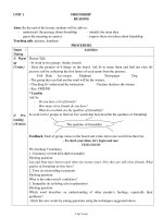 Thiết kế bài dạy môn Tiếng Anh lớp 11 - Unit 1: Friendship