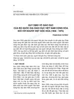 Quy định về giáo dục của bộ quốc gia giáo dục Việt Nam Cộng hòa đối với người Việt gốc Hoa (1955-1975)