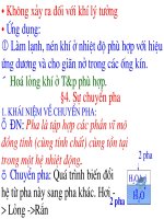 Vật lý đại cương - Khí thực và chuyển pha phần 2