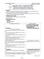 Giáo án môn Lịch Sử 8 - Trường THCS Lạc Tánh