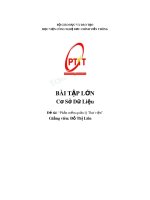 Bài tập lớn môn Cơ sở dữ liệu: Phần mềm quản lý thư viện - Trường Đại học Công nghiệp Thực phẩm Tp. Hồ Chí Minh