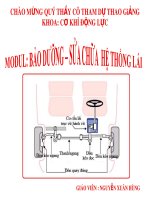 Bài giảng Bảo dưỡng - Sửa chữa hệ thống lái - Nguyễn Xuân Hùng
