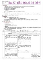 Thiết kế giáo án môn Sinh học 8 - Tiết 28: Tiêu hóa ở dạ dày