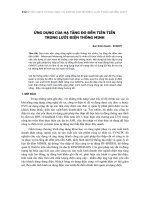 Ứng dụng của hạ tầng đo đếm tiên tiến trong lưới điện thông minh - Trường Đại học Công nghiệp Thực phẩm Tp. Hồ Chí Minh