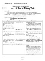 Bài soạn môn Đại số khối 8 - Tiết 41: Mở đầu về phương trình