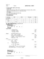 Giáo án môn Hóa học 9 - Tiết 48: Kiểm tra 1 tiết
