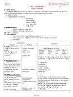 Thiết kế bài dạy Tiếng Anh 11 - Tuần 2