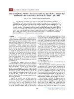 Một số biện pháp nâng cao chất lượng tự học môn Giáo dục học cho sinh viên ở trường Cao đẳng Sư phạm Lạng Sơn