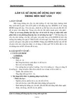 Sáng kiến kinh nghiệm Làm và sử dụng đồ dùng dạy học trong môn ngữ văn