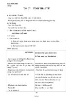 Giáo án dạy học Ngữ văn 8 tiết 27: Tính thái từ