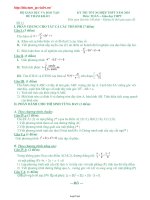 Kỳ thi tốt nghiệp thpt năm 2010 đề tham khảo môn: Toán – giáo dục thpt