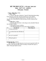 Đề thi thực hành bảng A: Khối tiểu học (thời gian làm bài 60 phút, không kể thời gian giao đề)