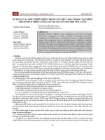 Sử dụng vật liệu thiên nhiên trong tổ chức hoạt động tạo hình nhằm phát triển năng lực quan sát cho trẻ mẫu giáo - Trường Đại Học Quốc Tế Hồng Bàng